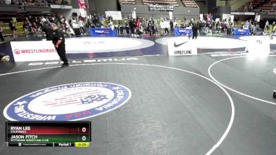 92 lbs Cons. Round 3 - Jason Fitch, Pittsburg Wrestling Club vs Ryan Lee, California