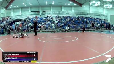 113 lbs Cons. Round 2 - Colton Katzfey, WI vs Tommy Slack, OH