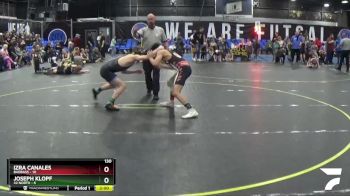 130 lbs Round 2 (8 Team) - Izra Canales, BadBass vs Joseph Klopf, 42 North