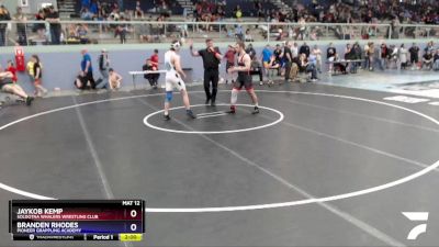 170 lbs Final - Jaykob Kemp, Soldotna Whalers Wrestling Club vs Branden Rhodes, Pioneer Grappling Academy