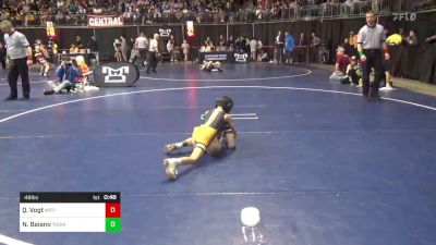 46 lbs Consy 3 - Quay Vogt, Mifflin County vs Nico Baiano, Thomas Jefferson