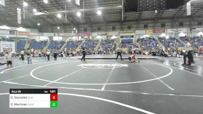 85 lbs Final - Onofre Gonzales, Black Fox Wrestling Academy vs Davien Martinez, Pomona Elite