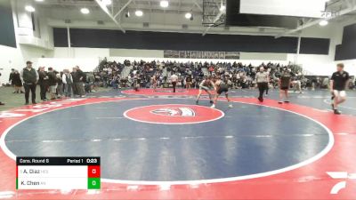 126 lbs Cons. Round 6 - Andrew Diaz, Hesperia vs Khaisen Chen, Aliso Niguel