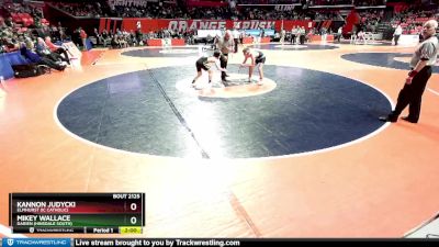 2A 113 lbs Cons. Round 1 - Kannon Judycki, Elmhurst (IC Catholic) vs Mikey Wallace, Darien (Hinsdale South)