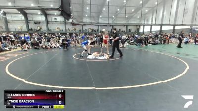 120 lbs Cons. Round 3 - Ellanor Nimrick, WA vs Lyndie Isaacson, OR