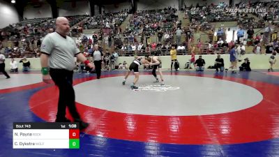 130 lbs Consi Of 8 #1 - Nate Payne, Rockmart Takedown Club vs Christian Dykstra, Wolfpack Wrestling Club