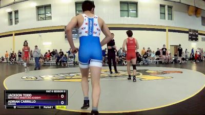 152 lbs Quarterfinal - Jackson Todd, Red Cobra Wrestling Academy vs Adrian Carrillo, Indiana