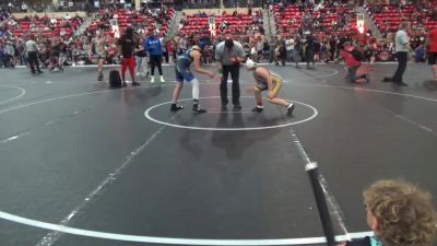 110 lbs Champ. Round 2 - Cash Page, Wichita Blue Knights vs Damian Chartier, Hays Wrestling Club