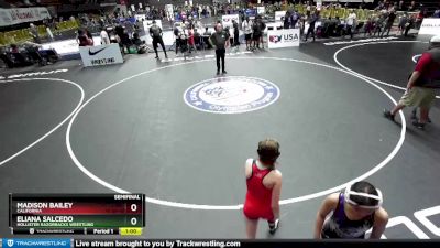 110 lbs Semifinal - Eliana Salcedo, Hollister Razorbacks Wrestling vs Madison Bailey, California