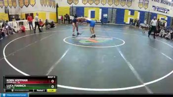 160 lbs Semifinals (8 Team) - Luca Fiannca, Clay vs Koen Hoffman, Lemon Bay