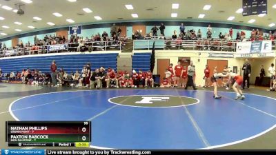 95 lbs Placement (4 Team) - Paxton Babcock, New Palestine vs Nathan Phillips, Crown Point