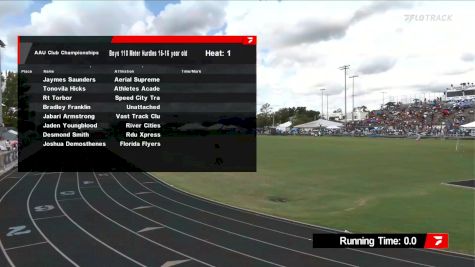 Youth Boys' 110m Hurdles, Finals 1 - Age 15-16