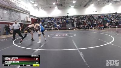 170 lbs Semifinal - Ameron Bretz, Tonasket vs Josiah Beiter, Cle Elum-Roslyn