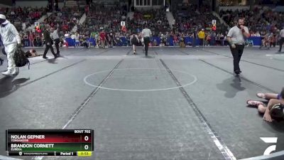 67 lbs Cons. Round 2 - Nolan Gepner, Tonganoxie vs Brandon Cornett, Eureka