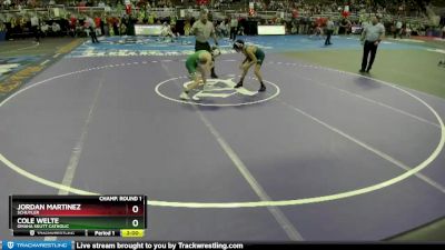 Champ. Round 1 - Jordan Martinez, Schuyler vs Cole Welte, Omaha Skutt Catholic