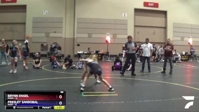 86 lbs Placement Matches (8 Team) - Brynn Engel, POWA vs Presley Sandobal, WOW