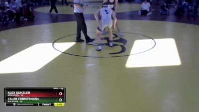 132 lbs Round 5 (8 Team) - Alex Kunzler, Bear River vs Caleb Christensen, Box Elder