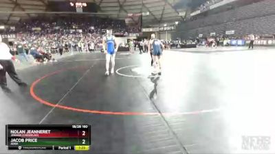 1B/2B 160 Semifinal - Nolan Jeanneret, Jenkins (Chewelah) vs Jacob Price, Adna