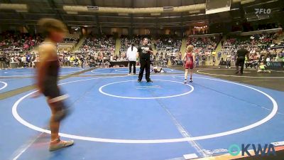 76 lbs Consi Of 16 #2 - Ryder Walker, Hinton Takedown Club vs Alexander Fee, Perry Wrestling Academy