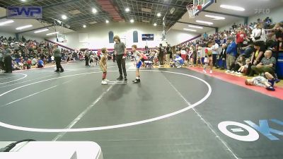 58 lbs Consi Of 8 #1 - Cruz Capehart, Glenpool Warriors vs Callan Carson, Salina Wrestling Club