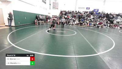 150 lbs Round Of 16 - Dylan Warner, Branford vs Gianluca Morello, Bristol Eastern