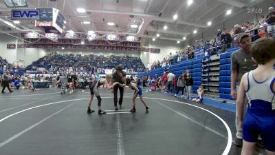 64 lbs Consi Of 8 #2 - Beau Myers, Bridge Creek Youth Wrestling vs Trae Siebold, Perkins