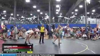 220 lbs Round 2 (6 Team) - Annmarie Green, ARES White vs Sammy Saunders, Indiana Outlaws 1