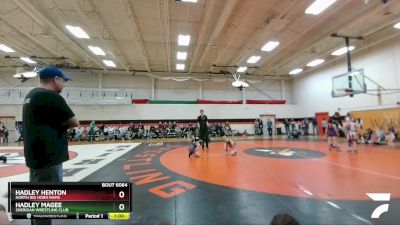 68-69 lbs Round 3 - Hadley Henton, North Big Horn Rams vs Hadley Magee, Sheridan Wrestling Club