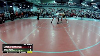 130 lbs Cons. Round 2 - Brett Holt, Willard Youth Wrestling Club-AAA vs Chrystopher Hawkins, Sedalia Youth Wrestling Club-AAA