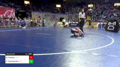 60 lbs Round Of 16 - Bradyn Feather, Chestnut Ridge vs Cameron Doroshenko, North Pocono