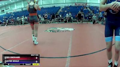 132 lbs Cons. Semi - Koen Eberhard, MI vs Hunter Gould, PA