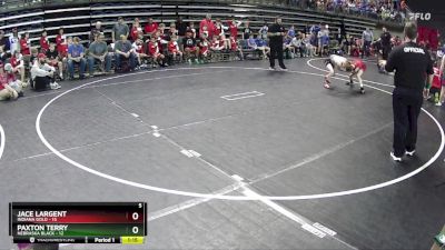 85 lbs Quarterfinals (8 Team) - Paxton Terry, Nebraska Black vs Jace Largent, Indiana Gold