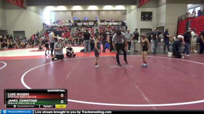 60 lbs Quarterfinal - Luke Rogers, River Rats Wrestling Club vs James Johnstone, Ironclad Wrestling Club