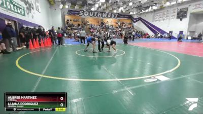 135 Girls Quarterfinal - Liliana Rodriguez, Central Union vs Aubree Martinez, Imperial