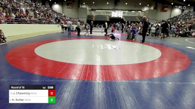 64 lbs Round Of 16 - Jackson Chewning, Mountain View Youth Wrestling Club vs Hunter Butler, Bremen Takedown Club