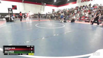 170 lbs Quarterfinal - Karyna Rios, Oak Hills vs Eva Garcia, Newport Harbor