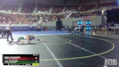 D4-157 lbs Cons. Round 2 - Zeke Schroeder, Arizona Lutheran HS vs Levi Rhynard, Phoenix Christian