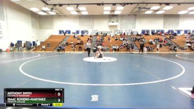 165 lbs Quarterfinal - Isaac Romero-Martinez, Modesto College vs Anthony Smith, College Of Redwoods