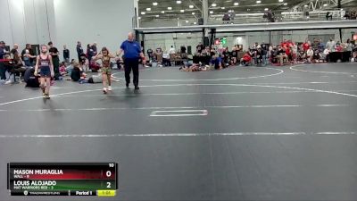 60 lbs Round 3 (4 Team) - Louis Alojado, Mat Warriors Red vs Mason Muraglia, Wall