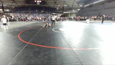 63 lbs Cons. Round 4 - Tatum Wuollet, Askeo International Mat Club vs Leo Dardeau, Vashon Island Junior Wrestling