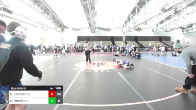 73 lbs Rr Rnd 10 - Geno Carpino, Revival Black vs Elijah Merritt, Roundtree Wrestling Academy Blue