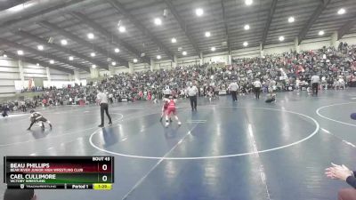 71 lbs Champ. Round 2 - Beau Phillips, Bear River Junior High Wrestling Club vs Cael Cullimore, Victory Wrestling