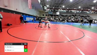 132 lbs Round Of 32 - Santino Danise, Don Bosco Prep vs Sal D'Arco, Pope John XXIII