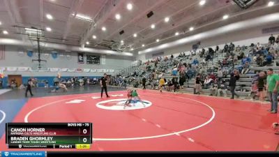 75 lbs Semifinal - Braden Ghormley, Lander Tiger Tough Wrestling vs Canon Horner, Natrona Colts Wrestling Club