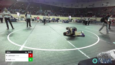 96 lbs Final - Neelie Johnson, Hilldale Youth Wrestling Club vs Baylor Hall, Dark Cloud Wrestling Club