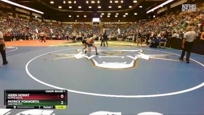 6A - 138 lbs Champ. Round 1 - Patrick Foxworth, Junction City vs Aiden Howat, Olathe South