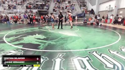 57 lbs Quarterfinal - Montana DeLawder, PA vs Jasmine Hernandez, TX