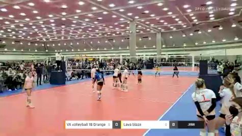 VA volleyball 16 Orange vs Lava blaze - 2022 JVA Charm City Challenge presented by Nike