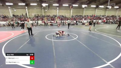 74 lbs Final - Zayne Benson, Western Colorado WC vs Dragon Martinez, New Mexico