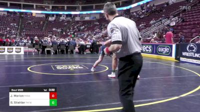 215 lbs Consi Of 4 - Juliano Marion, Franklin Regional vs Brandon Stiehler, PM West